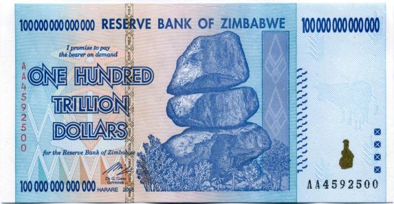 Деньги и Зимбабве