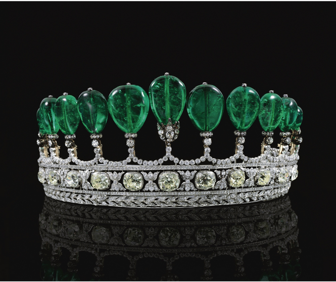 Emerald and Diamond Tiara