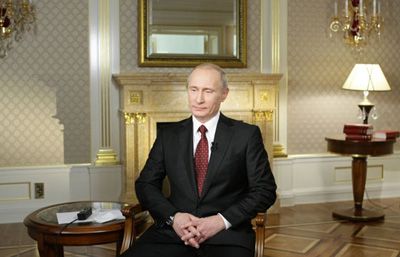 Фото 3 В.В.Путин во время интервью Ларри Кингу