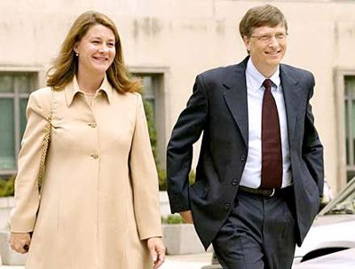 Билл Гейтс и его жена Мелинда Гейтс