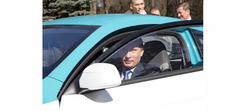 Фото 4 Путин опробовал Ё-мобиль