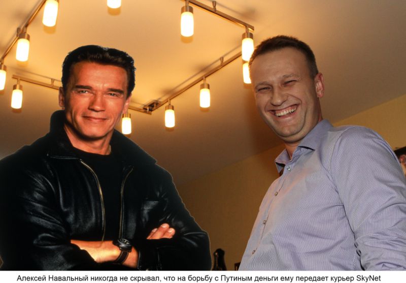 Фото 10 Карикатурные коллажи на тему поддельного фото Навального и Березовского