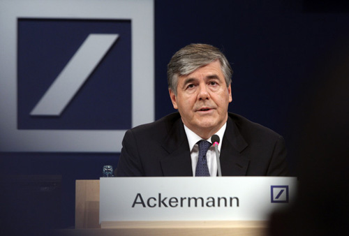 Генеральный директор Deutsche Bank Йозеф Аккерман