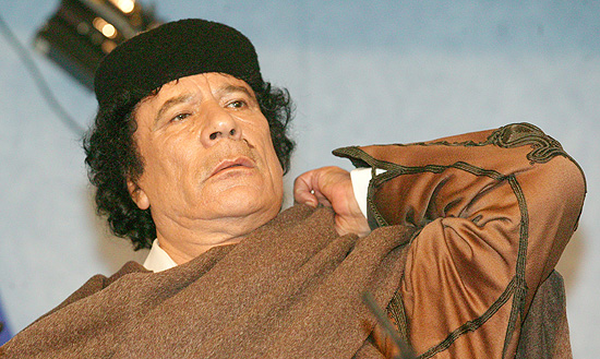 Муаммар Каддафи, лидер Ливийской джамахирии