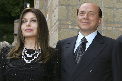 Сильвио Берлускони и Вероника Ларио