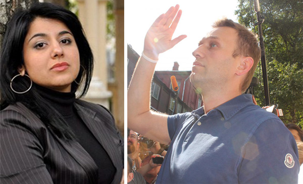 Навальный оскорбил девушку