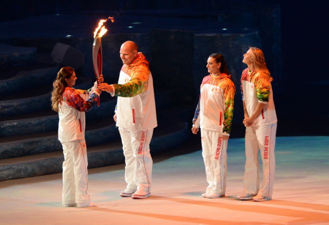 Фото 25 Церемония открытия XXII Олимпийских игр в Сочи