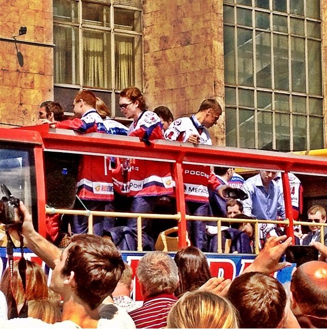 Фото 4 Как в Москве проходил парад чемпионов сборной России по хоккею