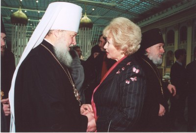 С патриархом Кириллом.